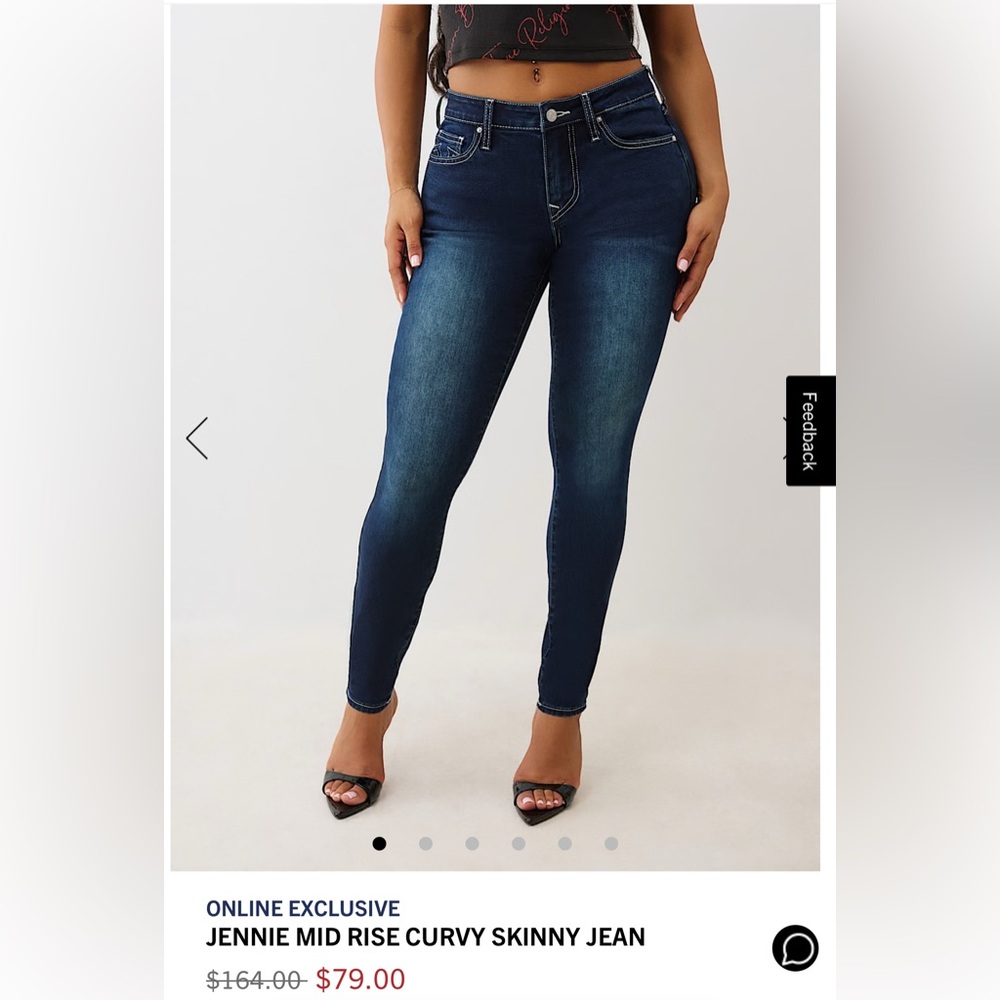 True Religion Deep Indigo Skinny Jeans